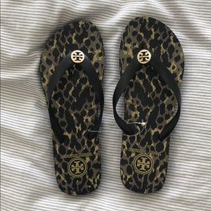 Tory Burch Leopard Print Sandals, Size 8